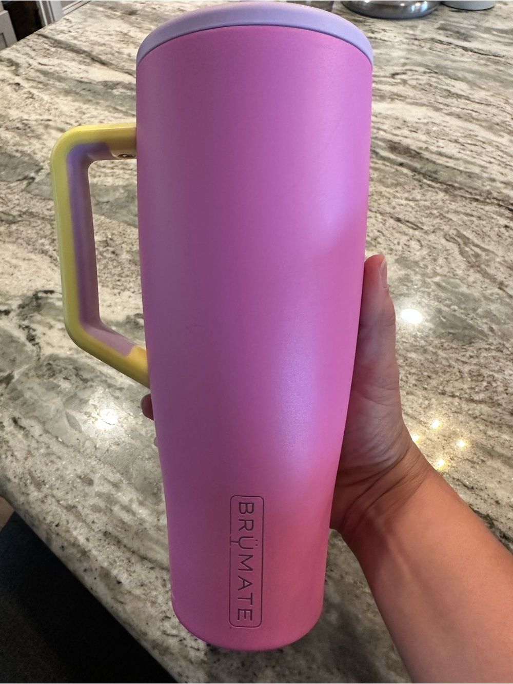 BrüMate Pink & Yellow 40oz Eras